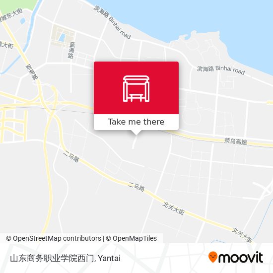 山东商务职业学院西门 map