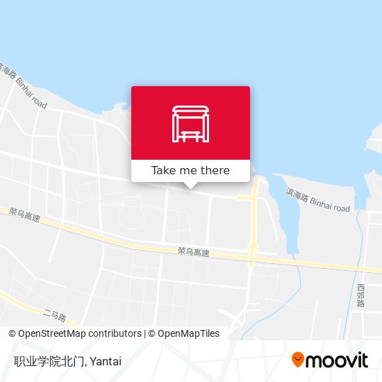 职业学院北门 map