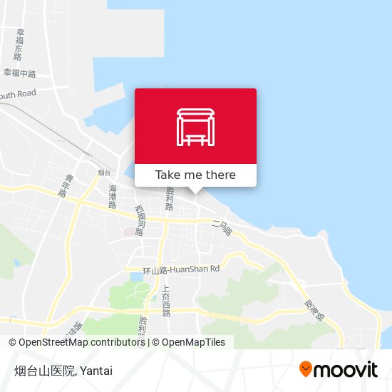烟台山医院 map