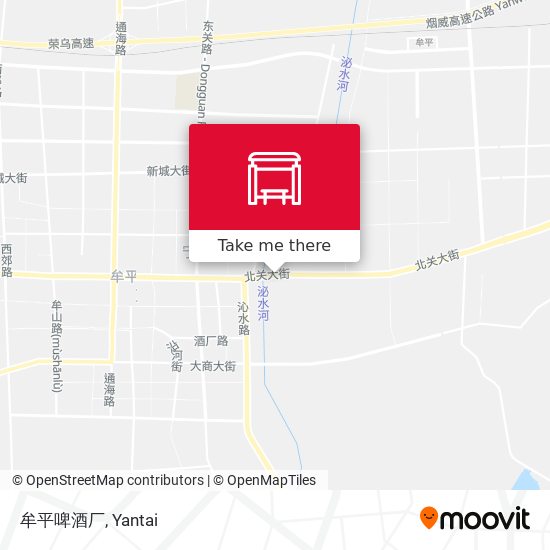 牟平啤酒厂 map