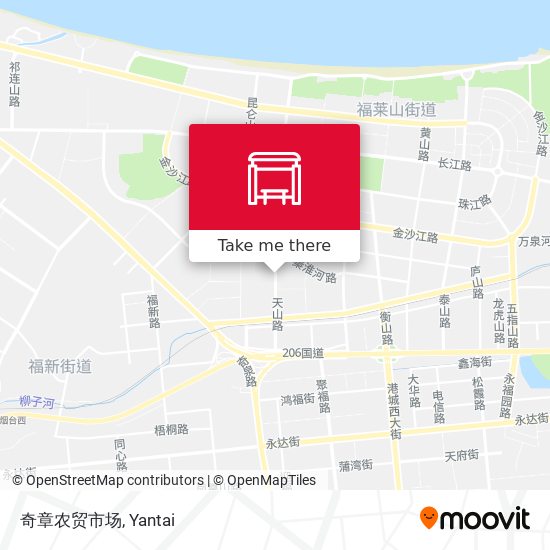 奇章农贸市场 map
