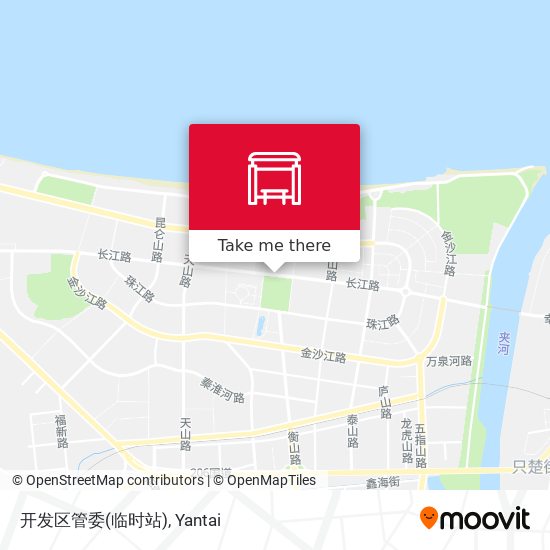 开发区管委(临时站) map