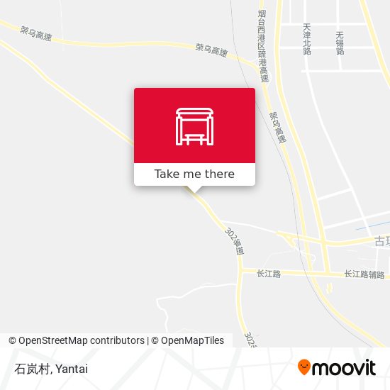 石岚村 map