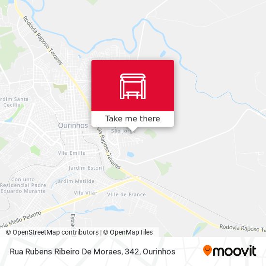 Rua Rubens Ribeiro De Moraes, 342 map