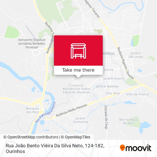 Rua João Bento Viêira Da Silva Neto, 124-182 map