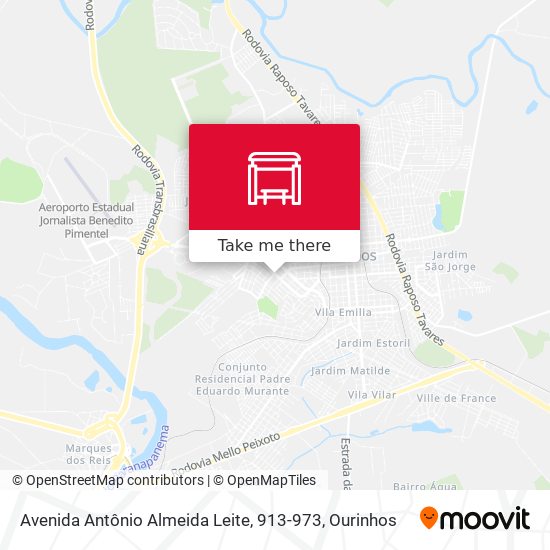 Avenida Antônio Almeida Leite, 913-973 map