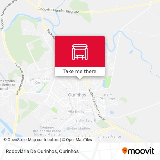 Rodoviária De Ourinhos map
