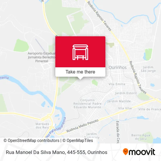 Rua Manoel Da Silva Mano, 445-555 map