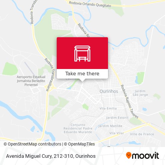 Avenida Miguel Cury, 212-310 map