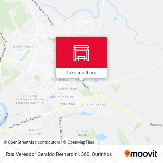 Rua Vereador Geraldo Bernardini, 360 map