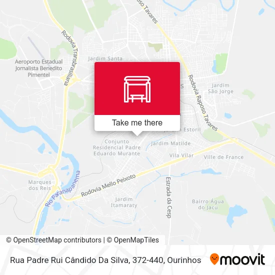 Rua Padre Rui Cândido Da Silva, 372-440 map