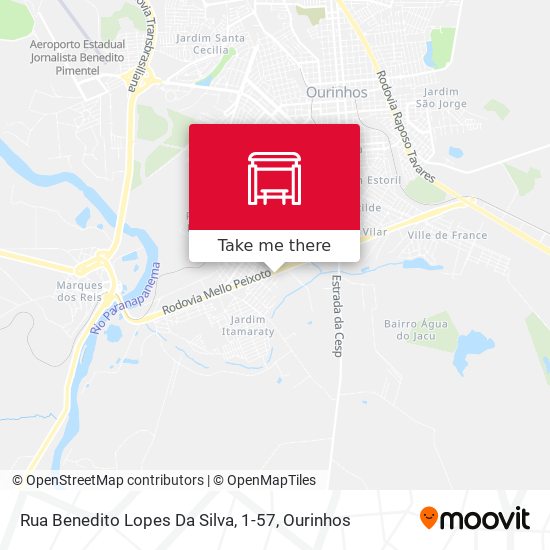 Rua Benedito Lopes Da Silva, 1-57 map