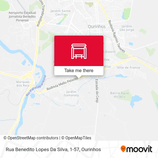 Rua Benedito Lopes Da Silva, 1-57 map
