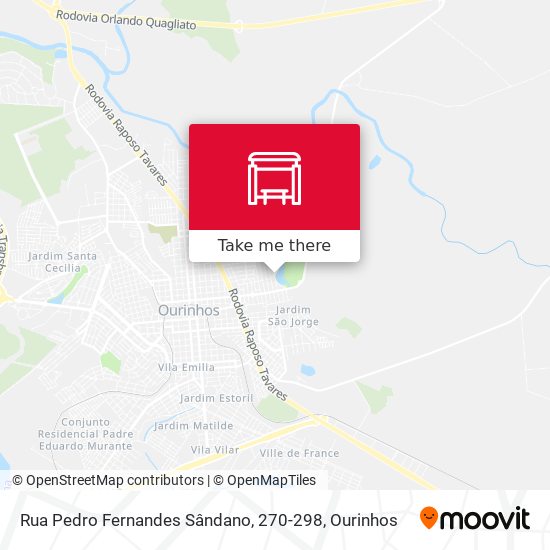 Mapa Rua Pedro Fernandes Sândano, 270-298
