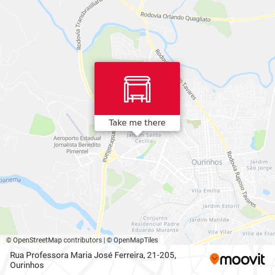 Rua Professora Maria José Ferreira, 21-205 map