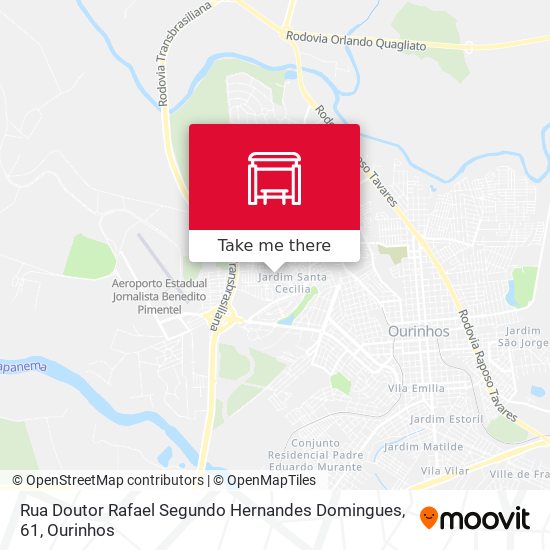 Rua Doutor Rafael Segundo Hernandes Domingues, 61 map