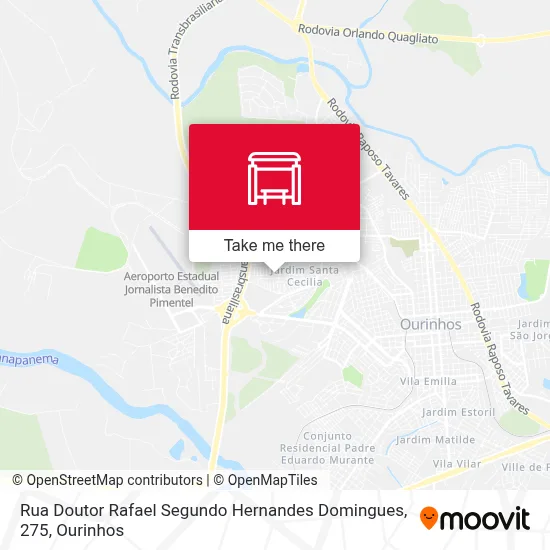 Rua Doutor Rafael Segundo Hernandes Domingues, 275 map
