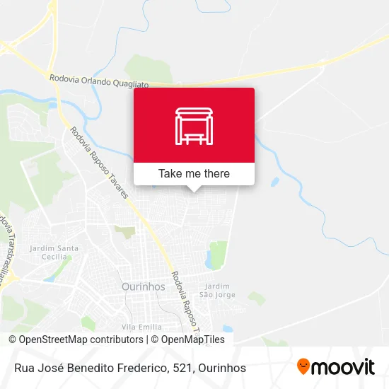 Rua José Benedito Frederico, 521 map