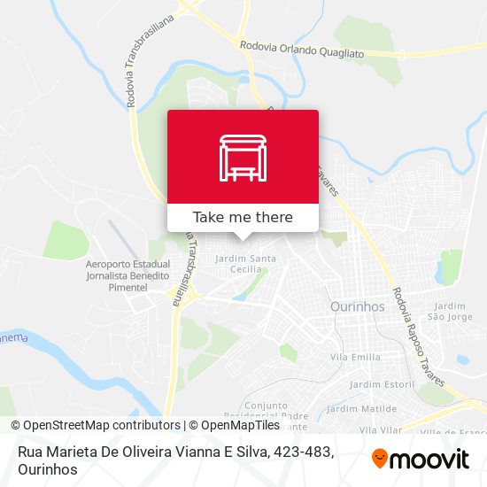 Rua Marieta De Oliveira Vianna E Silva, 423-483 map