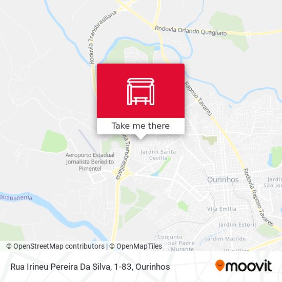 Rua Irineu Pereira Da Silva, 1-83 map