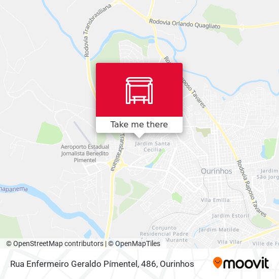 Rua Enfermeiro Geraldo Pímentel, 486 map