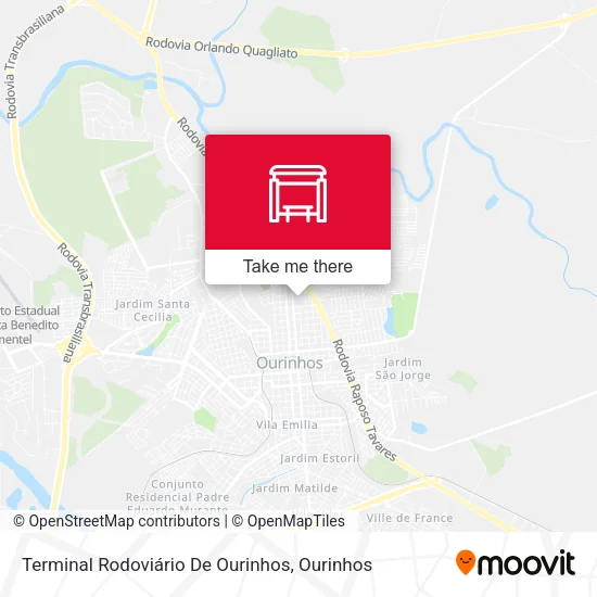 Terminal Rodoviário De Ourinhos map
