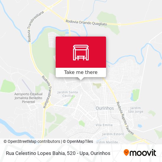 Rua Celestino Lopes Bahia, 520 - Upa map