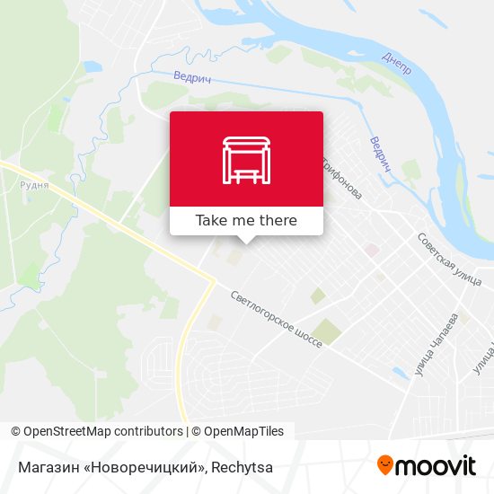 Магазин «Новоречицкий» map