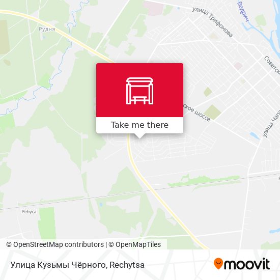 Улица Кузьмы Чёрного map