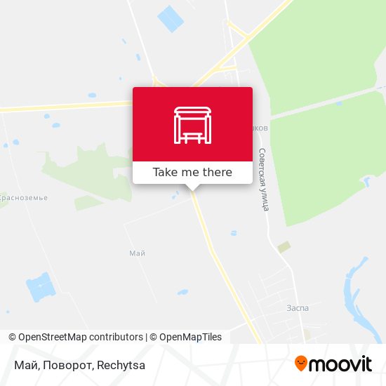 Май, Поворот map