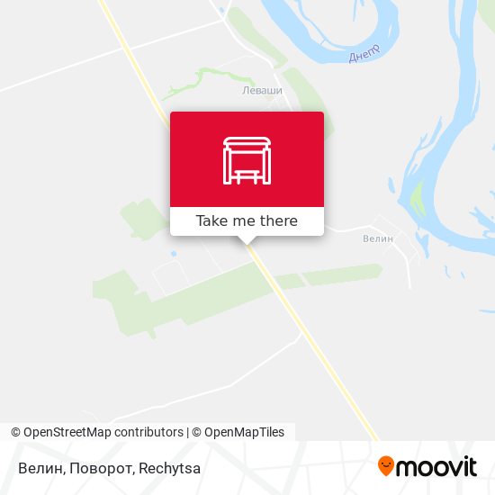 Велин, Поворот map