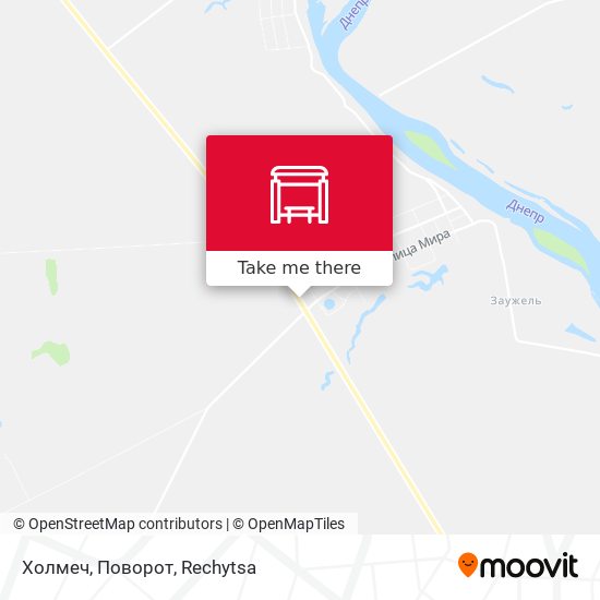 Холмеч, Поворот map