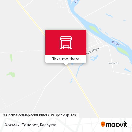 Холмеч, Поворот map