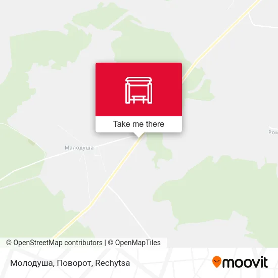 Молодуша, Поворот map