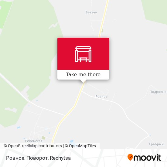 Ровное, Поворот map