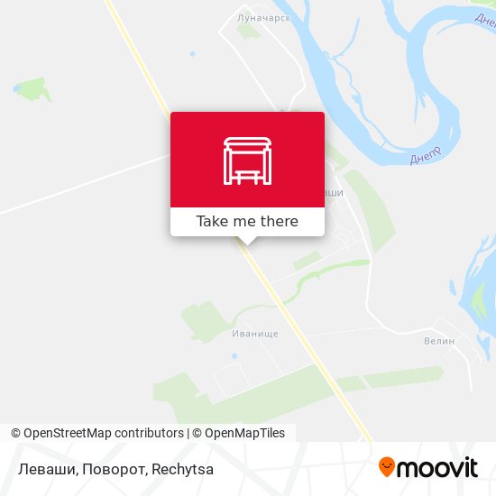 Леваши, Поворот map