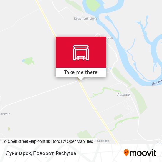 Луначарск, Поворот map
