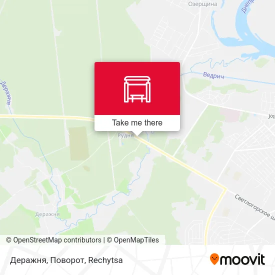 Деражня, Поворот map