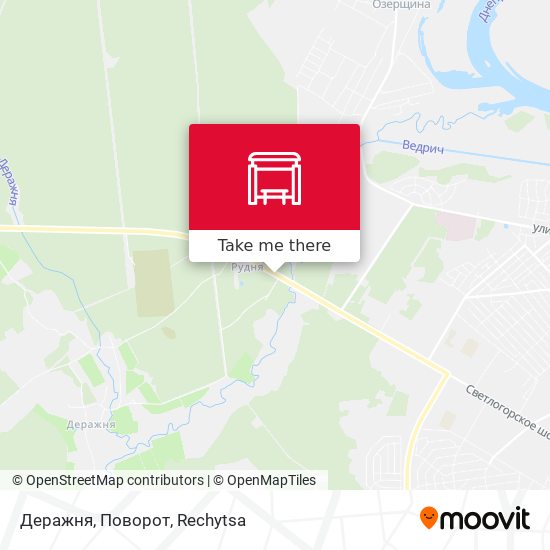 Деражня, Поворот map