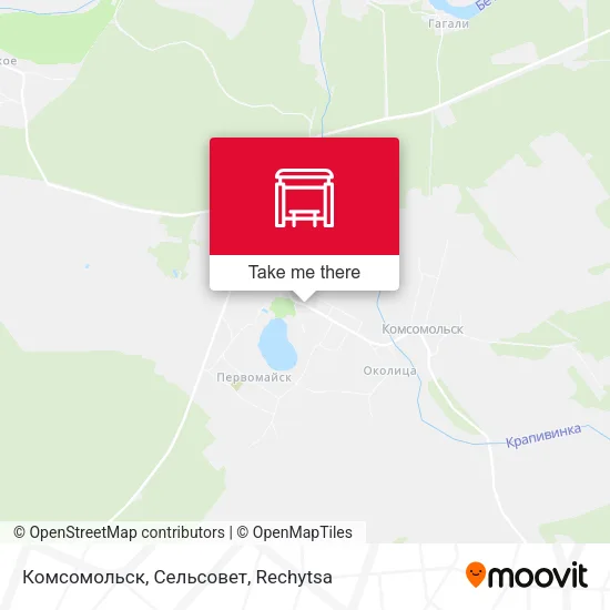 Комсомольск, Сельсовет map