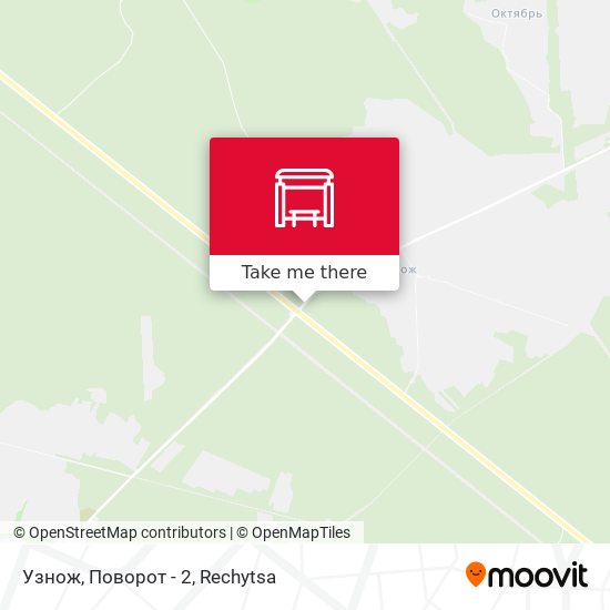 Узнож, Поворот - 2 map