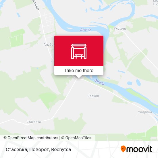 Стасевка, Поворот map