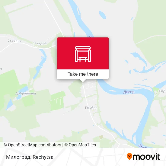 Милоград map