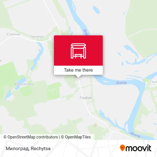 Милоград map