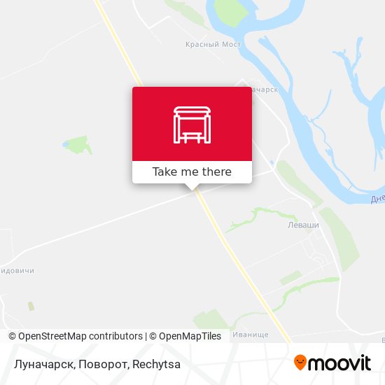 Луначарск, Поворот map