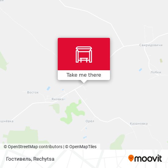 Гостивель map