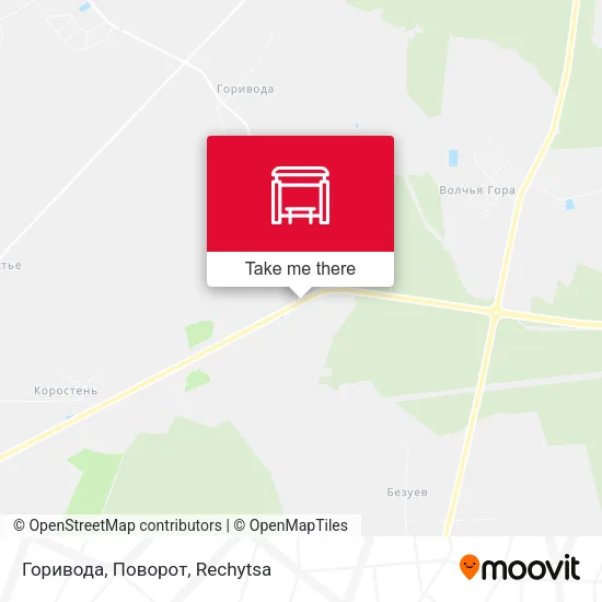 Горивода, Поворот map