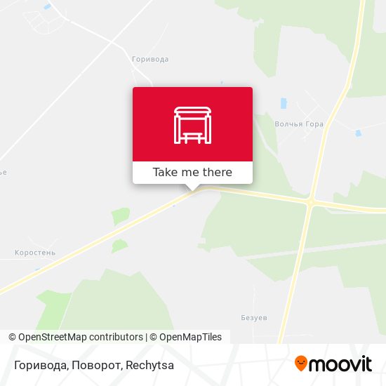 Горивода, Поворот map