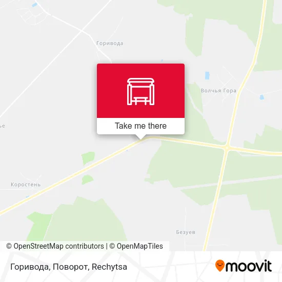 Горивода, Поворот map