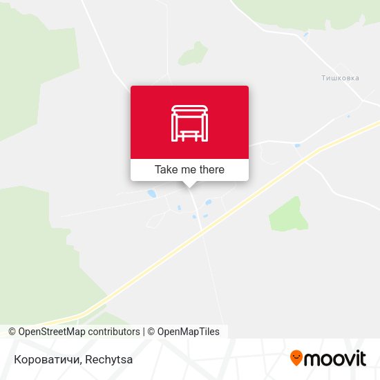Короватичи map